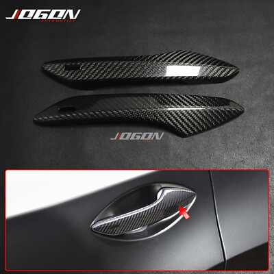 #ad 2pcs Real Carbon Outer Door Handle Trim For Lexus RC 200t 300 350 F Sport Coupe $64.50
