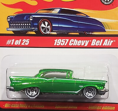#ad Hot Wheels 57 1957 Chevy Bel Air Chevrolet Classics Car #1 of 25 Series 1 Green $7.99
