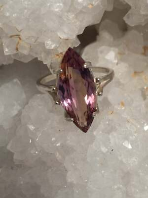 #ad Gorgeous Natural 7 CT Ametrine Marquise Cut 925 Sterling Silver Anniversary Ring $130.00