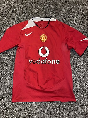 #ad Mens Manchester United 2004 06 home shirt #10 Van Nistelrooy size Small L22 GBP 149.99