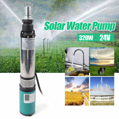 #ad 320W DC 24V Solar Power Deep Well Water Pump Submersible Pump Farm Ranch 5m³ h $62.00