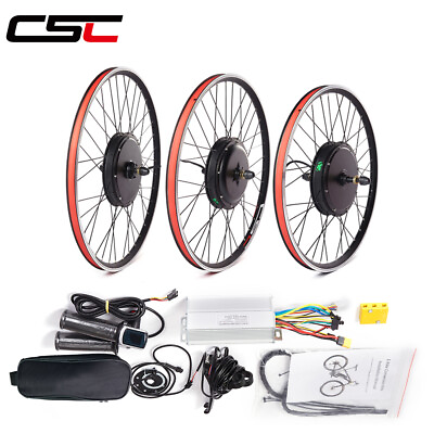 #ad CSC 48V 1500W electric bicycle Conversion Kit 27.5in hub Motor e bike wheel rear $219.00