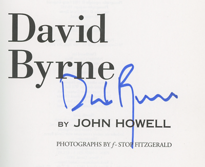 #ad David Byrne Talking Heads Autographed Signed Book AMCo COA 26000 $149.99