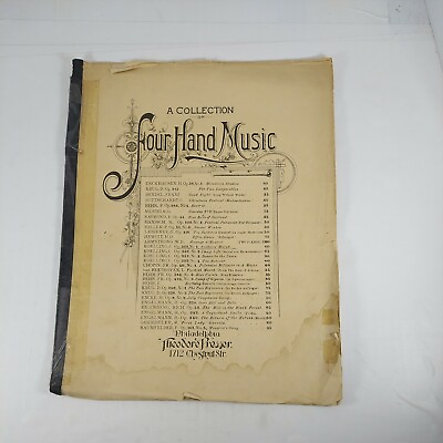 #ad A Collection of Four Hand Music Theodore Presser 1896 Sheet Music #2011 6 $7.69