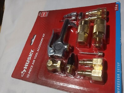 #ad Husky 13 Piece Brass Air Compressor Accessory Kit 1 4quot; compressor setup $34.00