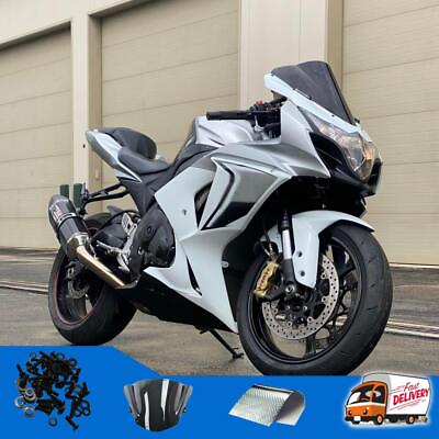 #ad #ad DS New Injection Fairing Set White Black Fit for 2009 2016 GSXR1000 i046 $409.99