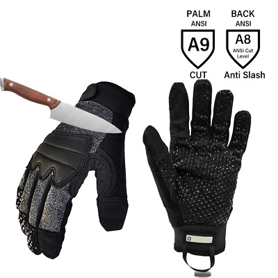 #ad Intra FIT Law Enforcement Glove Anti Cut Riot Patrol Security Puncture Resistant $29.99