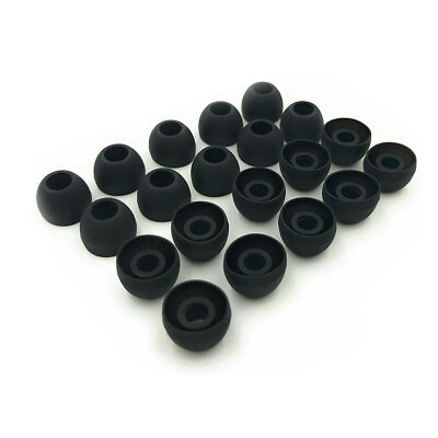 #ad 20pcs Soft Silicone Replacement Eartips Earbuds Cushions Ear pads Covers S M L $1.49