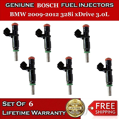 #ad Set Of 6 Genuine Fuel Injectors for BMW 2009 2012 328i xDrive 3.0L #7531634 $149.00