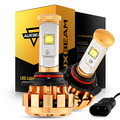 #ad AUXBEAM 9012 LED Headlight Bulbs High Low Beam Super Bright 60W 6000LM Plugamp;Play $49.99