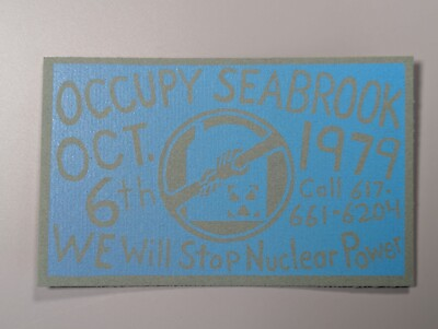 #ad Occupy Seabrook NH Nuclear Power Plant Protest Flyer 1979 Vintage $19.99
