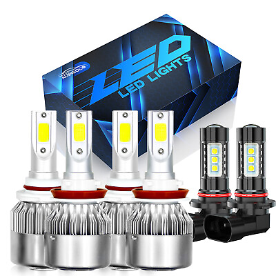 #ad 6000K LED Headlights White BeamFog Light For Ford F 150 4 2 Door 2015 2023 $39.99