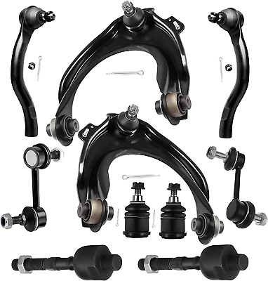 #ad 10Pcs Front Suspension Kit Upper Control Arm with Ball Joint Assembly Sway Bar L $106.99