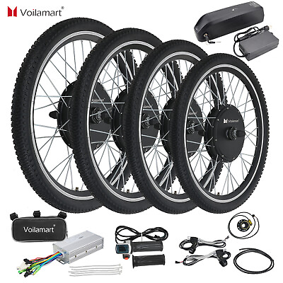 #ad Voilamart Electric Bike Bicycle Motor Conversion Kit Rear Front Wheel Motor Hub $233.99