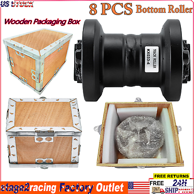 #ad 8PCS Track Roller Bottom Roller For Kubota KX033 4 Excavator Undercarriage $869.00