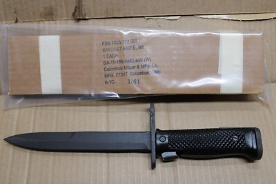 #ad US Military Issue Vietnam Era Milpar Col. M6Rifle Bayonet Knife New NOS $119.95
