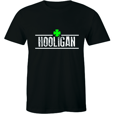#ad Irish Clover Hooligan T Shirt Funny Saint Patricks Day Parade Men#x27;s T shirt Tee $14.99