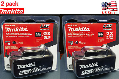 2 Pack for Makita 18 Volt Li ION 6.0Ah LXT Battery BL1860B Tool Power Battery US $114.89