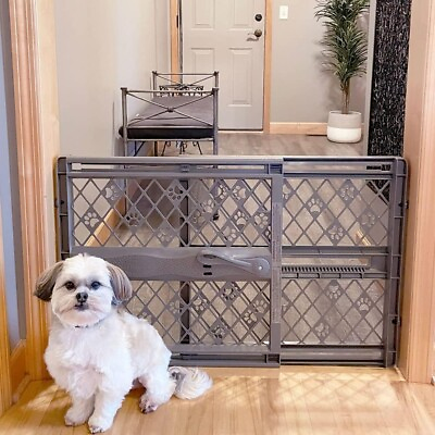 #ad MYPET North States Paws Portable Pet Gate Fieldstone 26 40quot; $18.95
