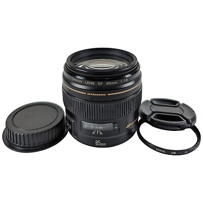 #ad Canon EF 85mm F 1.8 USM w Caps UV Tested FREE SHIP 📦✅ $249.00