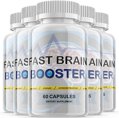 #ad 5 Fast Brain Booster Nootropic Supplement For Brain Productivity 300 Pills $64.79