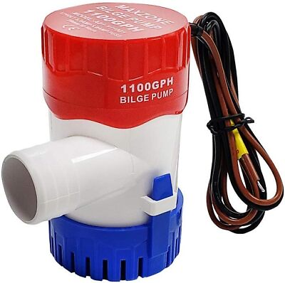 #ad 1100GPH 12V Electric Marine Submersible Bilge Sump Water Pump for Boat 3 4quot; Hose $10.99