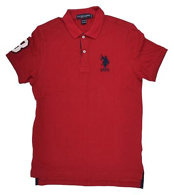 #ad U.S. Polo Assn. ESF 12892 Men Slim Fit Big Horse Polo Size MD $41.65