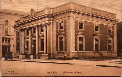 #ad Postcard Post Office in Waterbury Connecticut $8.00