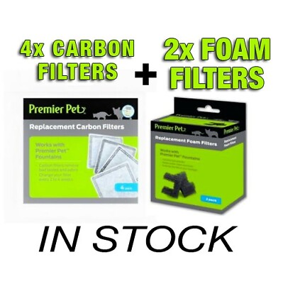#ad Replacement Foam amp; Carbon Filters for the PremierPet Cat Dog Pk Same Day Shipped $25.00
