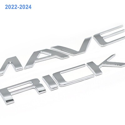 #ad Chrome Silver Tailgate Insert Letter Emblem For Maverick 2022 2024 Rear Badge $19.99