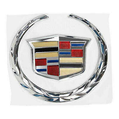 #ad NEW For Cadillac Front Grille 6quot; Emblem Hood Badge silver Symbol Ornament 1PCS $20.99