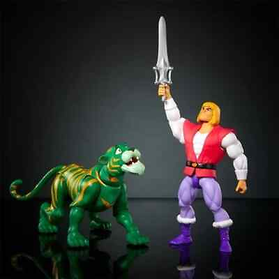 #ad Masters of the Universe Origins Prince Adam and Cringer Action Figure 2 PRESALE $46.00