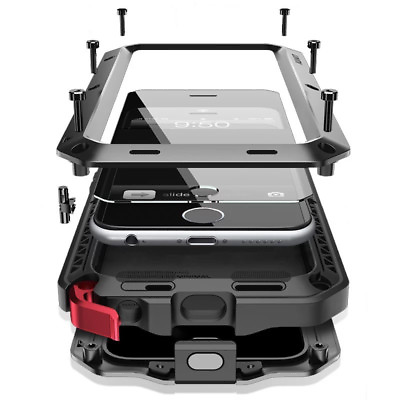 #ad Shockproof Aluminum Gorilla Glass Case for iPhone 13 Mini 15 Pro Max 14 Xs 7 8 $12.52