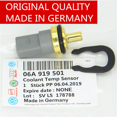 #ad 2 pins Coolant Temperature Sensor amp; O Ring for VW Volkswagen Audi 06A919501A $10.77