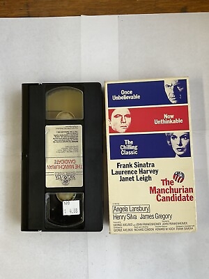 #ad The Manchurian Candidate 1962 VHS Tape Black amp;White  Frank Sinatra Janet Leigh $4.00