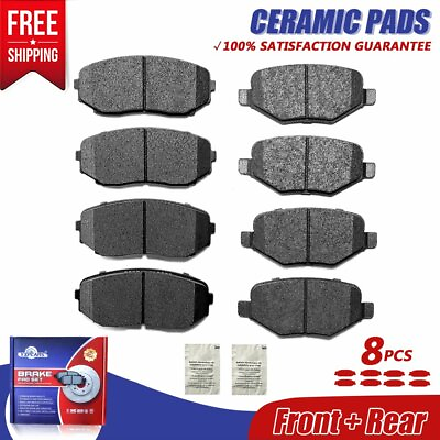 #ad Front and Rear Ceramic Brake Pads For 2011 2014 Ford Edge 2011 2015 Lincoln MKX $41.66