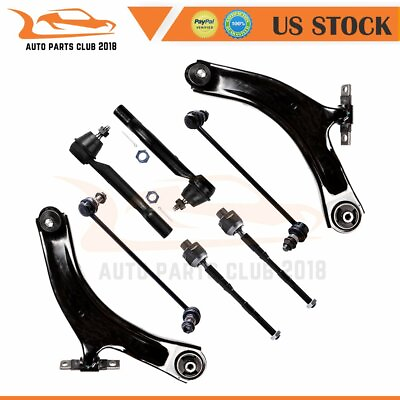 #ad 8x For 2008 2015 Nissan Rogue Brand New Front Control Arm Tie Rod Sway Bar Link $69.33
