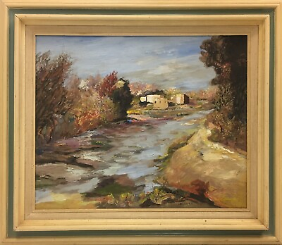 #ad Pecos River by William Vincent Kirkpatrick Original Oil on Canvas Framed $1595.00
