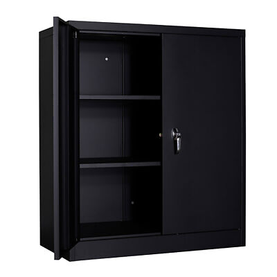 #ad Metal Storage Cabinet Filing Cabinets with 2 Locking Door adjustable shelves $154.99