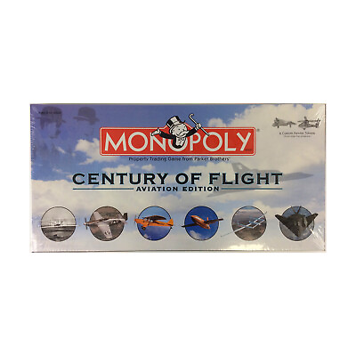 #ad USAOpoly Monopoly Monopoly Century of Flight Aviation Ed Box EX $65.00
