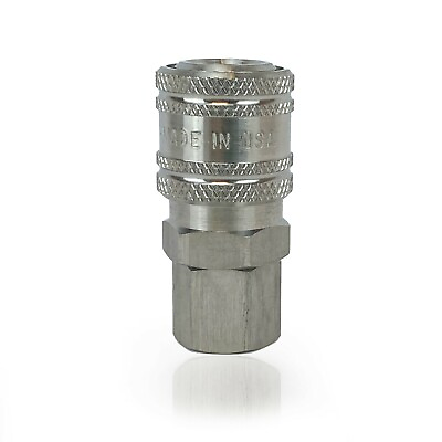 #ad 1 4quot; 303 Stainless Steel Quick Coupler Industrial Air Hose Fittings Tools Plug $42.59